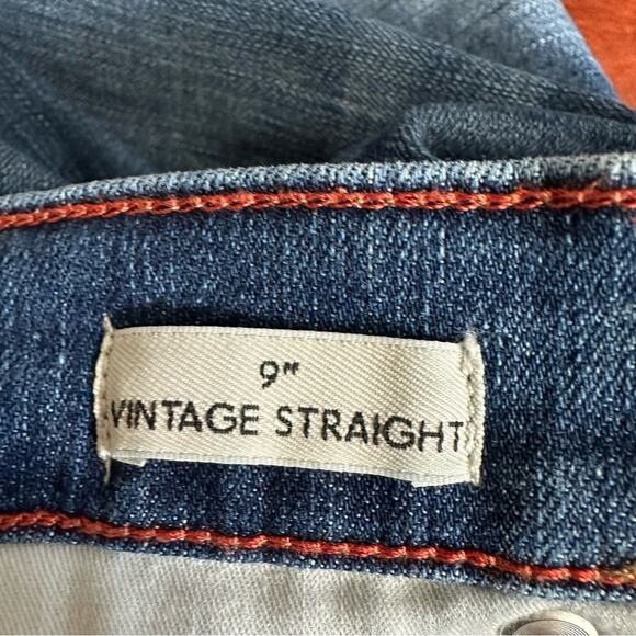 J. Crew 9" Vintage Straight Jean AT534 Big Sky Wash Size 27 Exposed Button fly - Picture 9 of 14